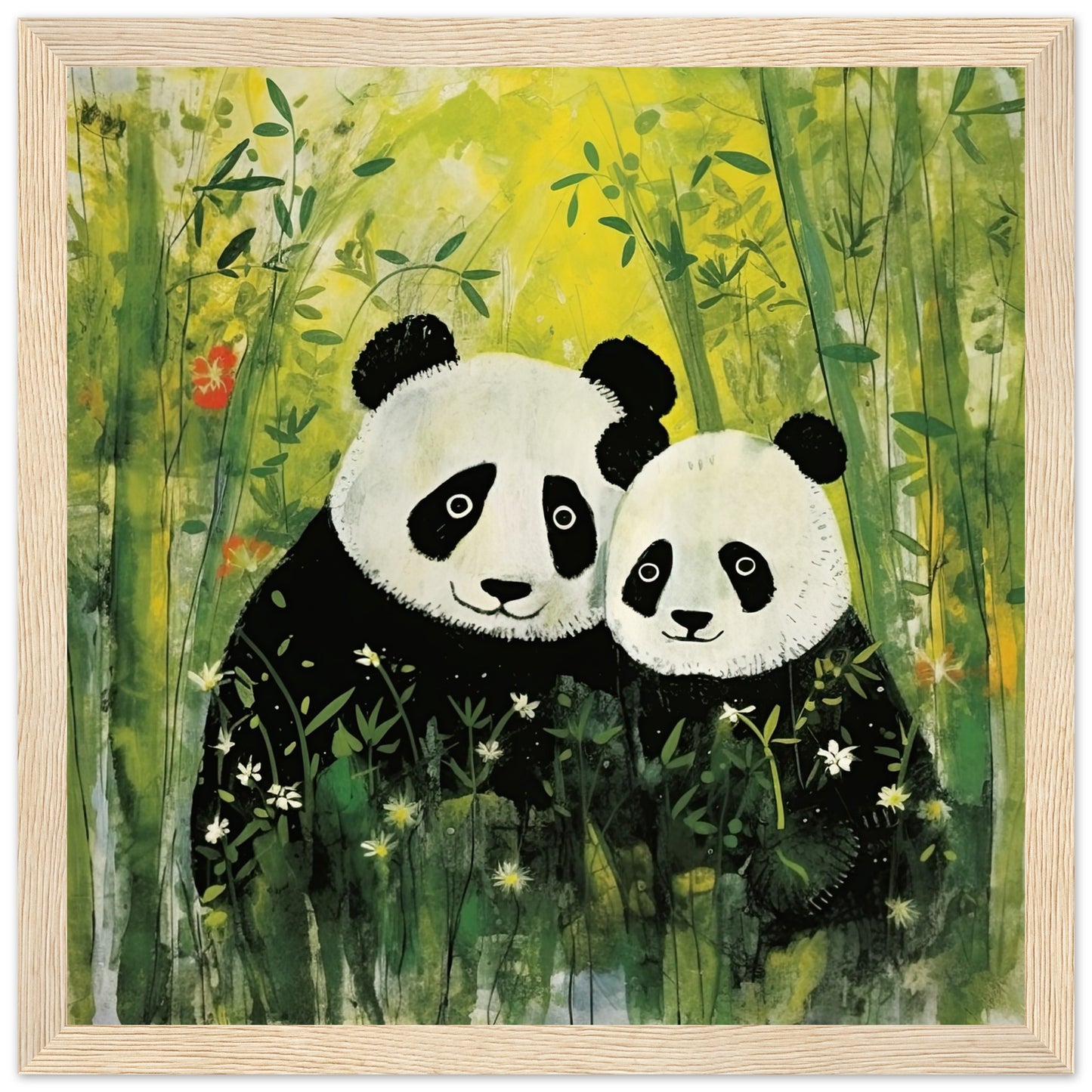 Pandas im Bambuswald